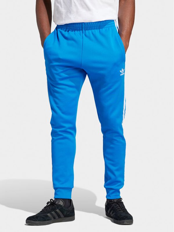 adidas adidas Donji dio trenerke adicolor Classics SST IM4542 Plava Slim Fit