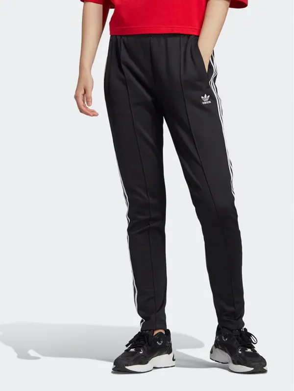 Adidas adidas Donji dio trenerke adicolor IB5916 Crna Slim Fit