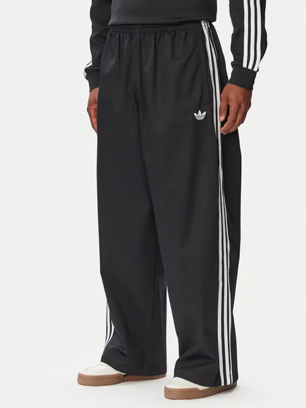 Adidas adidas Donji dio trenerke Adicolor SST Cotton Twill KR1387 Crna Relaxed Fit