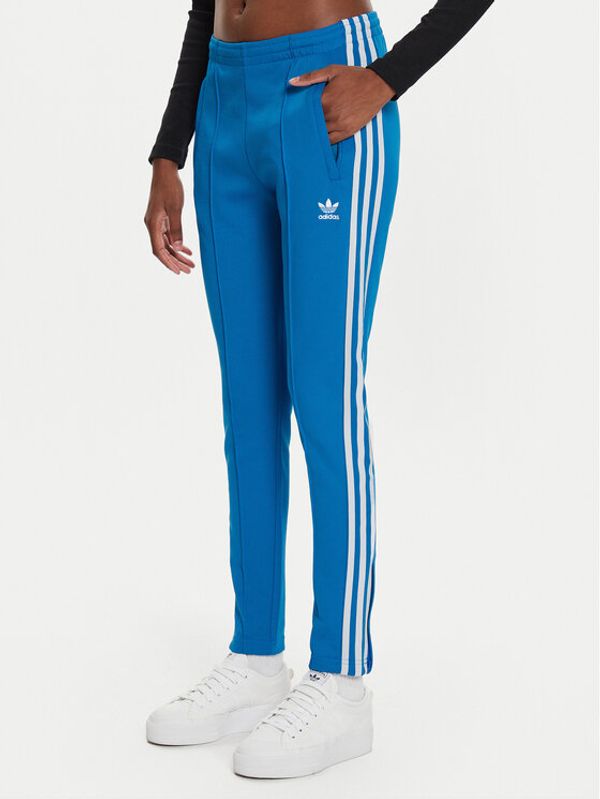 adidas adidas Donji dio trenerke adicolor SST IL8817 Plava Slim Fit