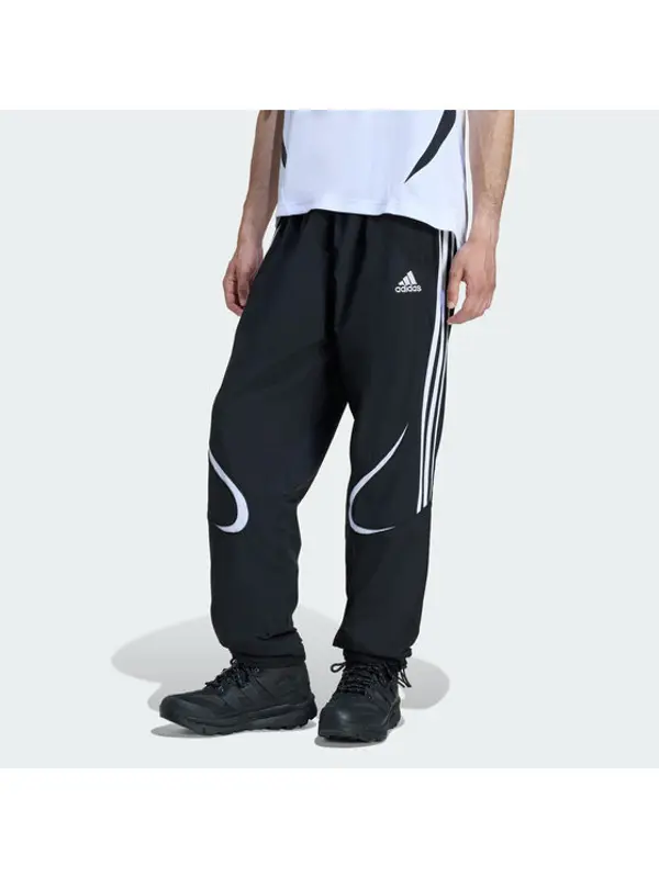 Adidas adidas Donji dio trenerke adicolor Teamgeist KD5863 Crna Loose Fit