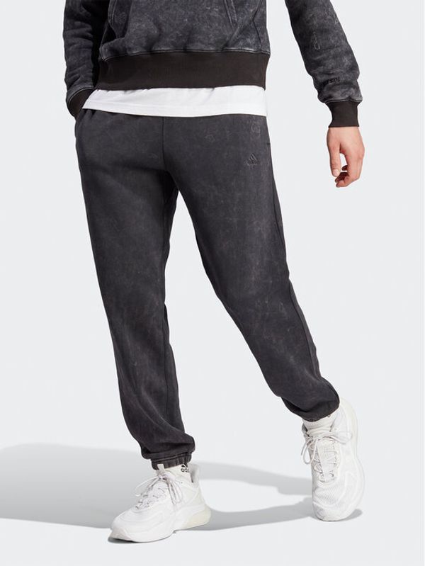 adidas adidas Donji dio trenerke ALL SZN Garment Wash IJ6932 Crna Regular Fit