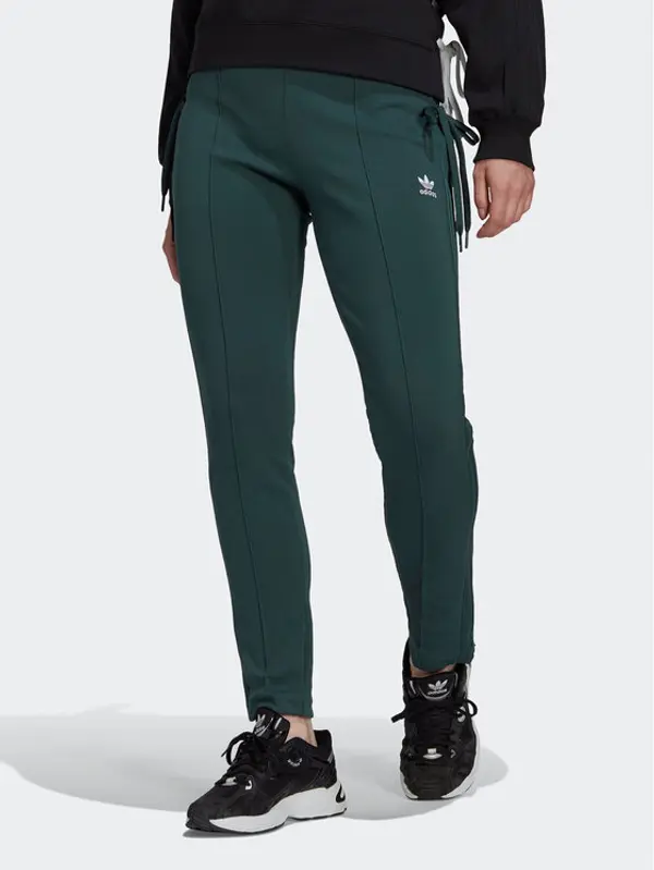 Adidas adidas Donji dio trenerke Always Original Laced HK5083 Zelena Slim Fit