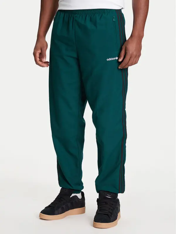 Adidas adidas Donji dio trenerke Brushed JX3079 Zelena Regular Fit