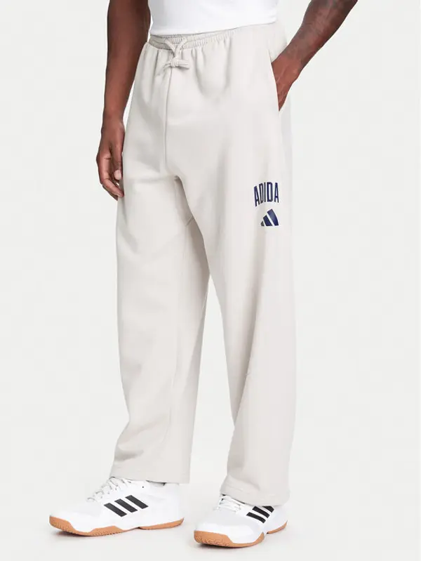 Adidas adidas Donji dio trenerke Collegiate JM9177 Bež Regular Fit