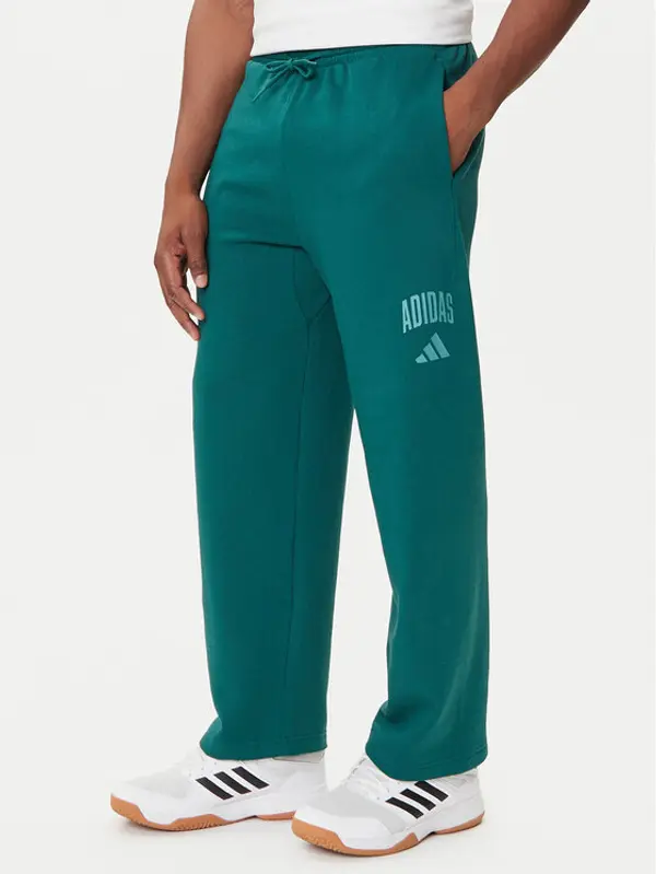 Adidas adidas Donji dio trenerke Collegiate JM9178 Zelena Regular Fit