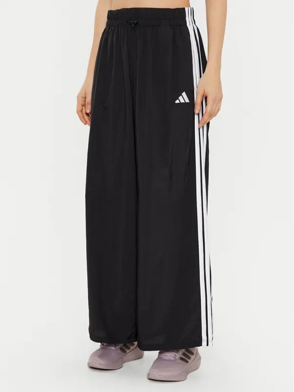 Adidas adidas Donji dio trenerke Essentials 3-Stripes JE1306 Crna Loose Fit