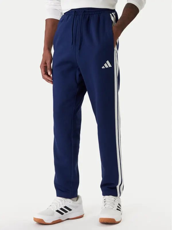 Adidas adidas Donji dio trenerke Essentials 3-Stripes JE6334 Tamnoplava Regular Fit