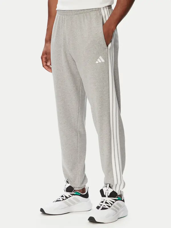 Adidas adidas Donji dio trenerke Essentials 3-Stripes KY4195 Svijetlo siva Regular Fit