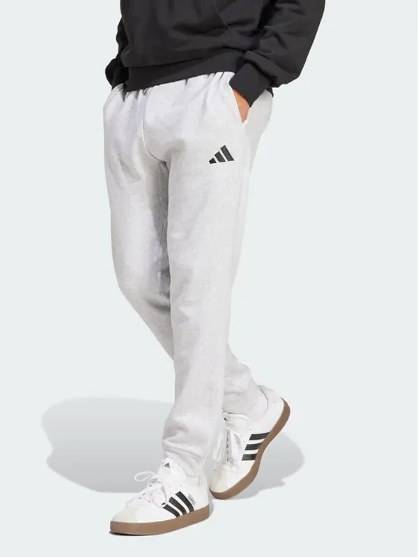 Adidas adidas Donji dio trenerke Essentials Feelcozy Fleece JE3819 Svijetlo siva Regular Fit