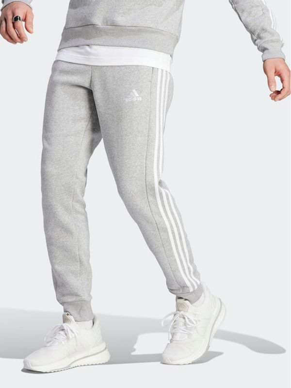 adidas adidas Donji dio trenerke Essentials Fleece 3-Stripes Cuff IJ6494 Siva Regular Fit