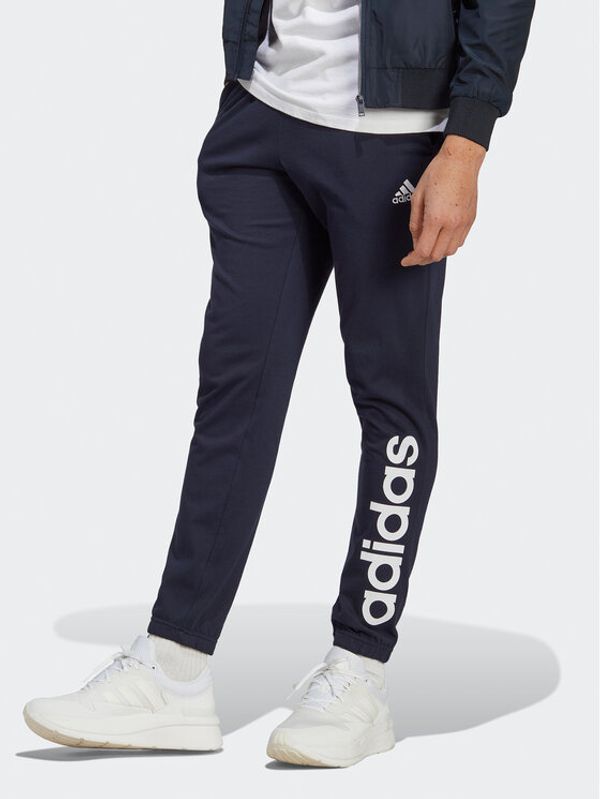 adidas adidas Donji dio trenerke Essentials IC0056 Tamnoplava Regular Fit