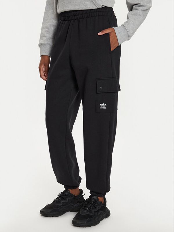 adidas adidas Donji dio trenerke Essentials IT7576 Crna Loose Fit