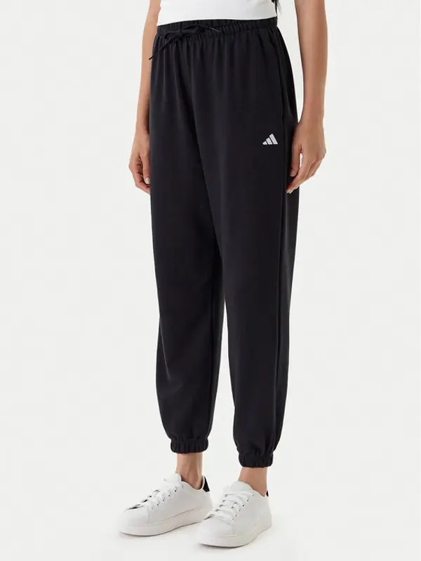 Adidas adidas Donji dio trenerke Essentials Small Logo JD7999 Crna Loose Fit