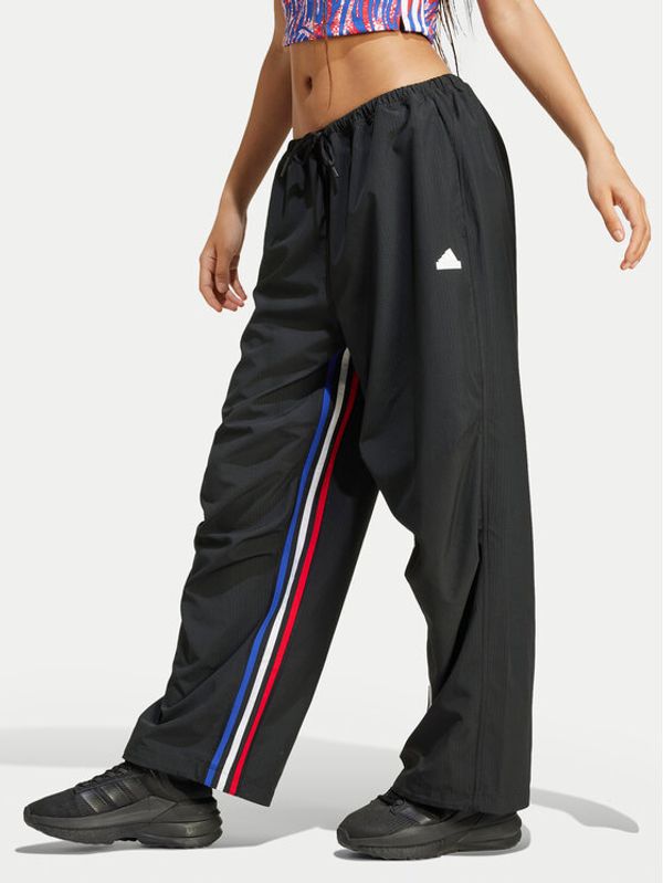 adidas adidas Donji dio trenerke Express IX3737 Crna Loose Fit