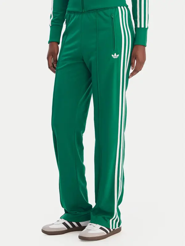Adidas adidas Donji dio trenerke Firebird Classic KD3649 Zelena Regular Fit