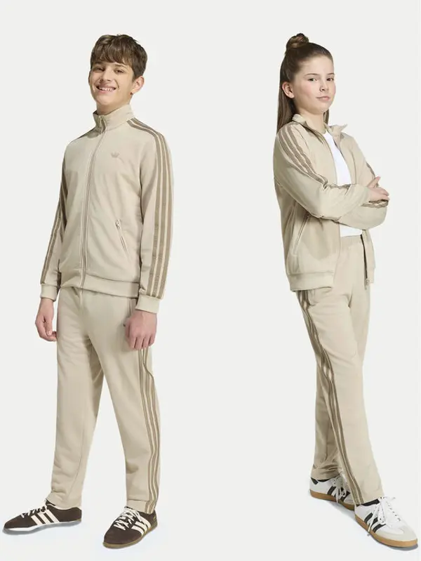 Adidas adidas Donji dio trenerke Firebird HZ6652 Svijetlo bež Regular Fit