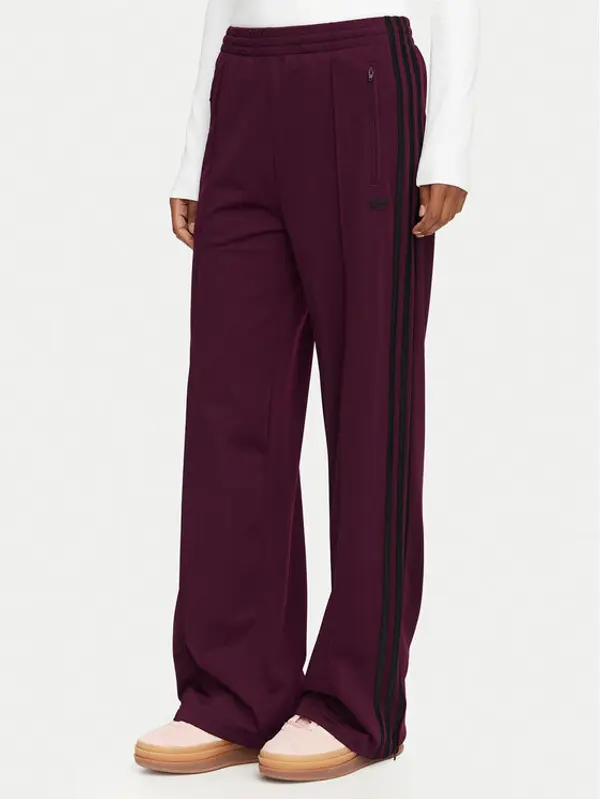 Adidas adidas Donji dio trenerke Firebird Loose Tracksuit KS4669 Tamnocrvena Loose Fit