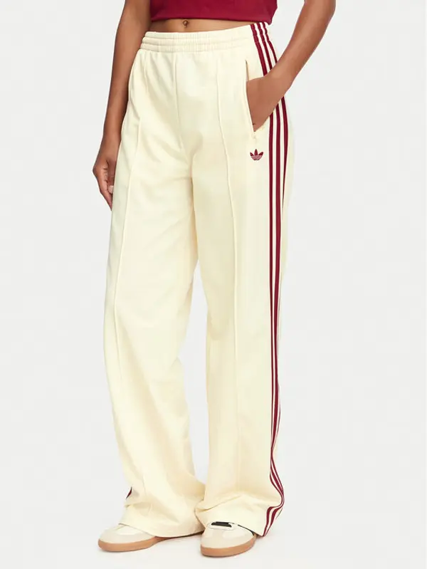 Adidas adidas Donji dio trenerke Firebird Loose Tracksuit KS4671 Krem Loose Fit