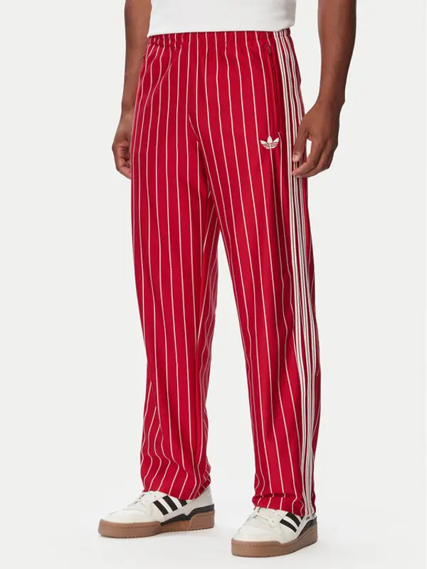 Adidas adidas Donji dio trenerke Firebrid Pinstripes Track KR7230 Crvena Regular Fit