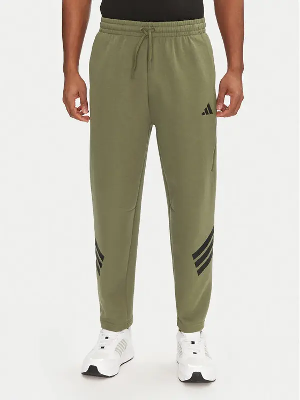 Adidas adidas Donji dio trenerke Future Icons 3-Stripes JD4891 Zelena Loose Fit