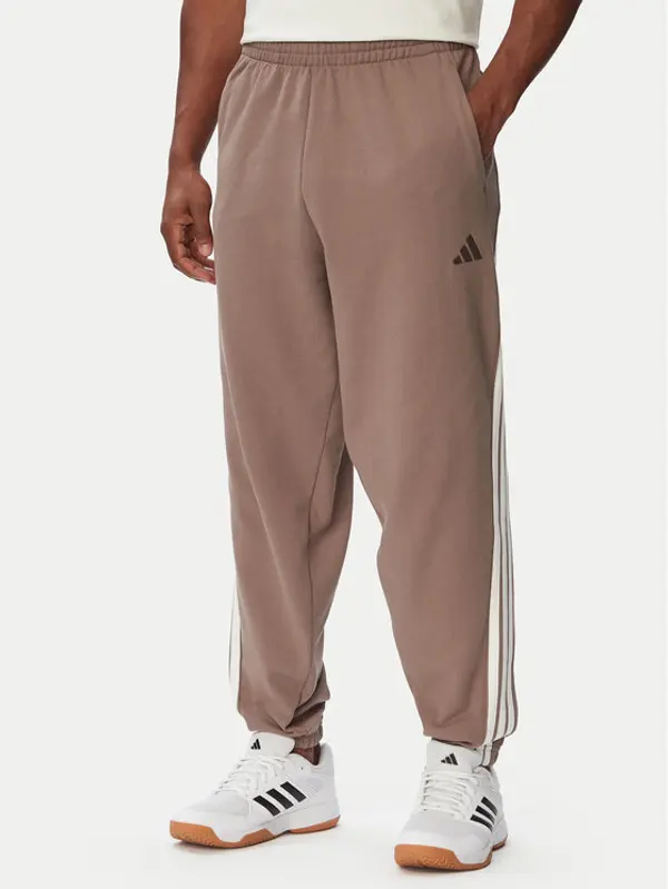 Adidas adidas Donji dio trenerke Kit 3-Stripes Regular Cuffed KW2361 Bež Regular Fit