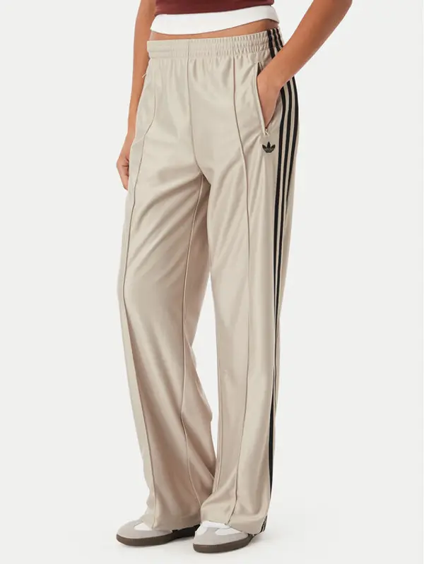 Adidas adidas Donji dio trenerke Metallic Firebird KS9974 Bež Wide Leg