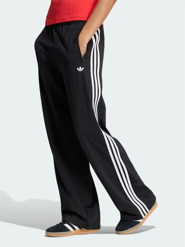 Adidas adidas Donji dio trenerke Pinstripe Firebird KS6787 Crna Loose Fit