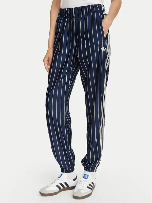 Adidas adidas Donji dio trenerke Pinstripe Firebird Track Pant KR7037 Tamnoplava Regular Fit