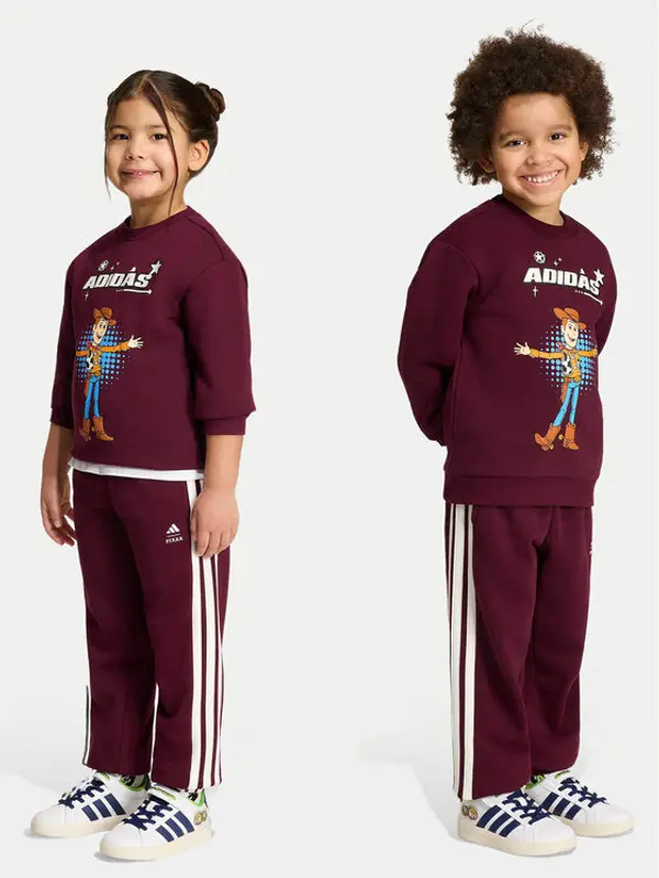 Adidas adidas Donji dio trenerke Pixar Toy Story KG6131 Tamnocrvena Regular Fit