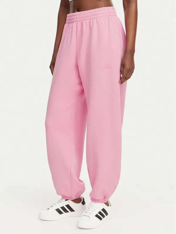 Adidas adidas Donji dio trenerke Soft Lux KA7019 Ružičasta Loose Fit
