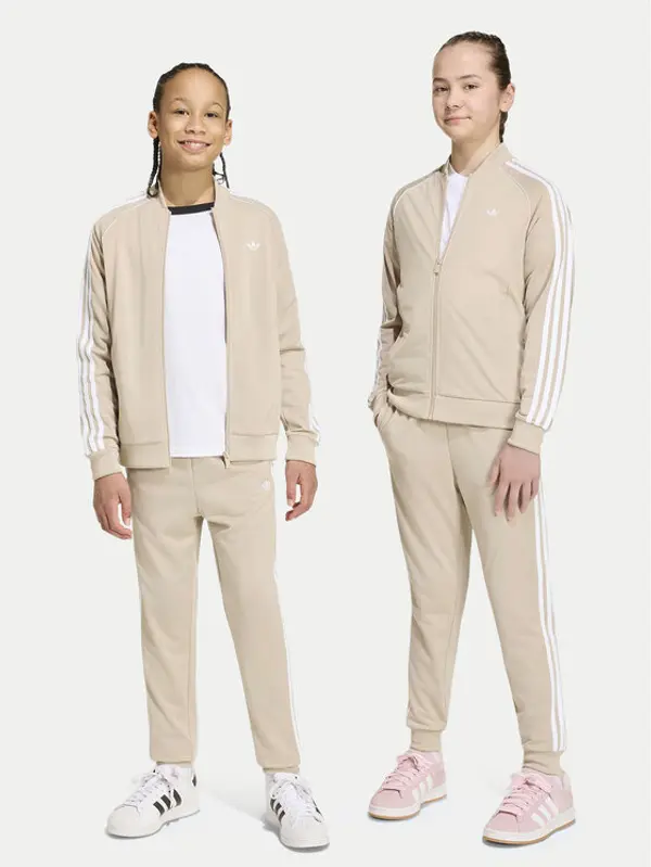 Adidas adidas Donji dio trenerke Sst Track IA2239 Svijetlo bež Regular Fit