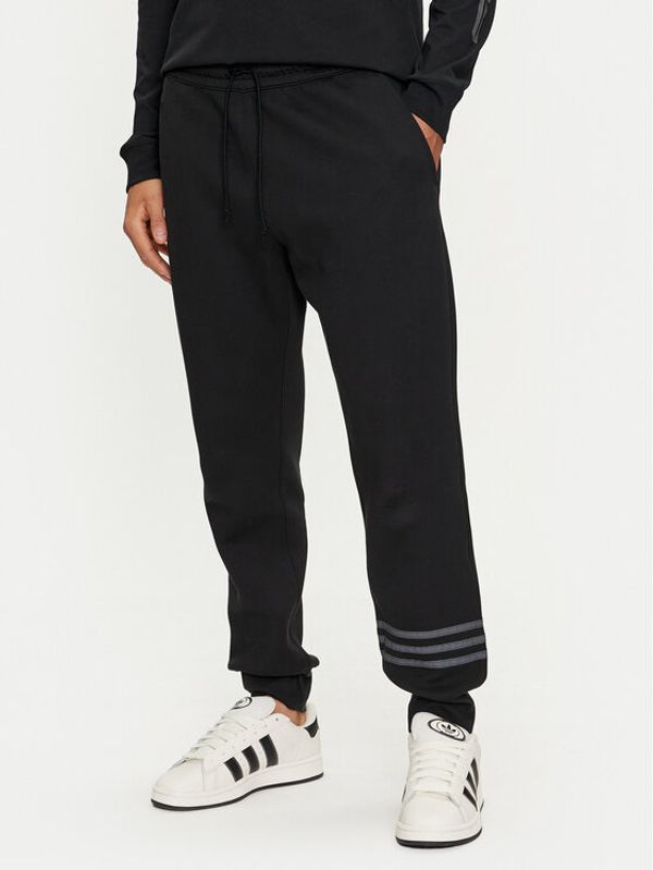 adidas adidas Donji dio trenerke Street Neuclassics IS2812 Crna Regular Fit