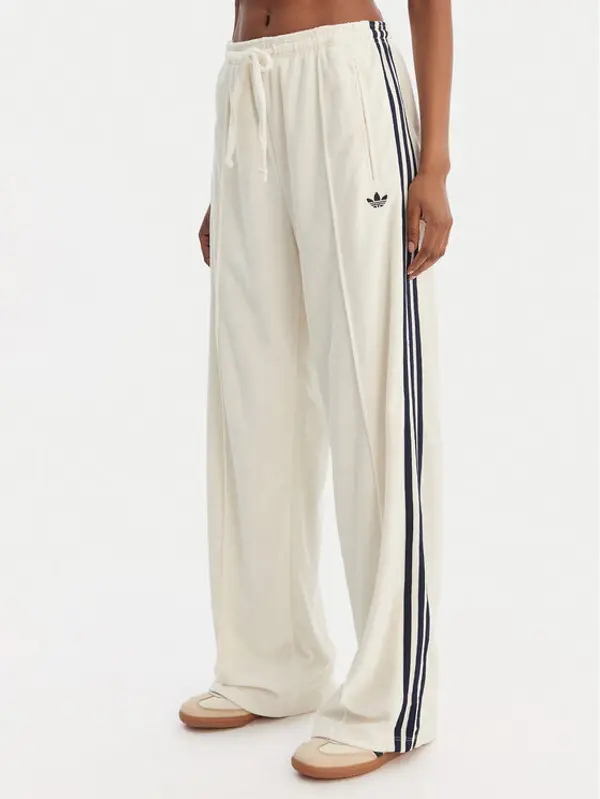 Adidas adidas Donji dio trenerke Terry Towel Firebird KQ6663 Écru Loose Fit
