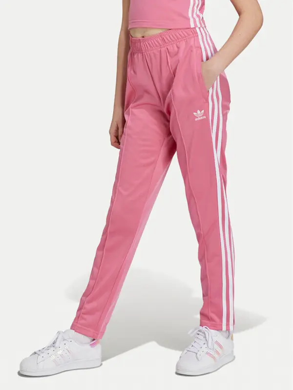 Adidas adidas Donji dio trenerke Trefoil IY4032 Ružičasta Regular Fit