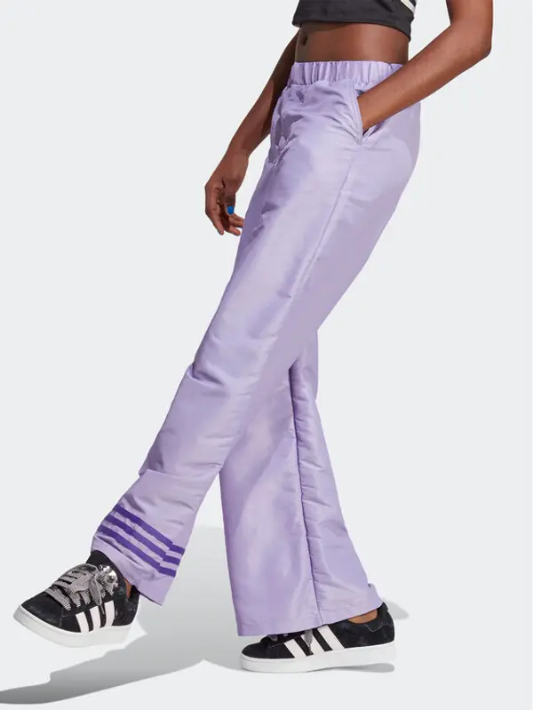 Adidas adidas Donji dio trenerke Wide Leg Tracksuit Bottoms IC5443 Ljubičasta