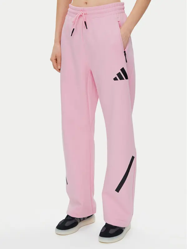 Adidas adidas Donji dio trenerke Z.N.E. Barrel JC5410 Ružičasta Loose Fit