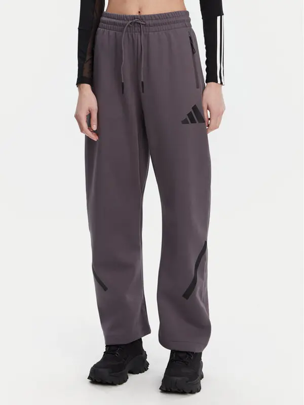 Adidas adidas Donji dio trenerke Z.N.E. Barrel JC5411 Siva Loose Fit