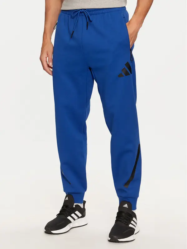 Adidas adidas Donji dio trenerke Z.N.E. JF6541 Plava Regular Fit