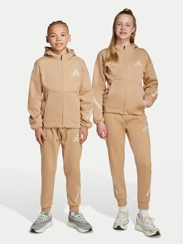 Adidas adidas Donji dio trenerke Z.N.E. JW4002 Bež Tapered Leg