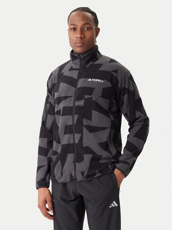 Adidas adidas Flis Terrex Multi Printed JY4814 Crna Regular Fit