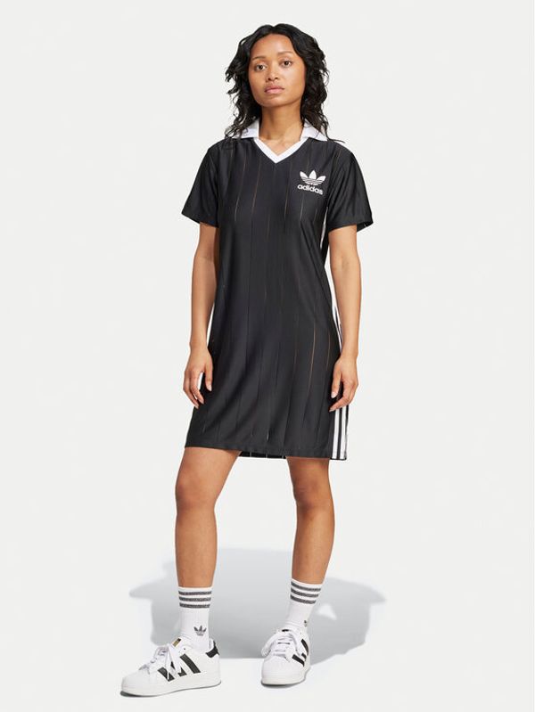 adidas adidas Haljina za svaki dan adicolor 3-Stripes IX5510 Crna Loose Fit