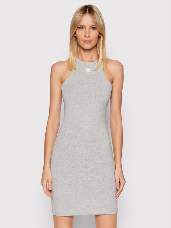 adidas adidas Haljina za svaki dan adicolor Essentials HF7486 Siva Slim Fit
