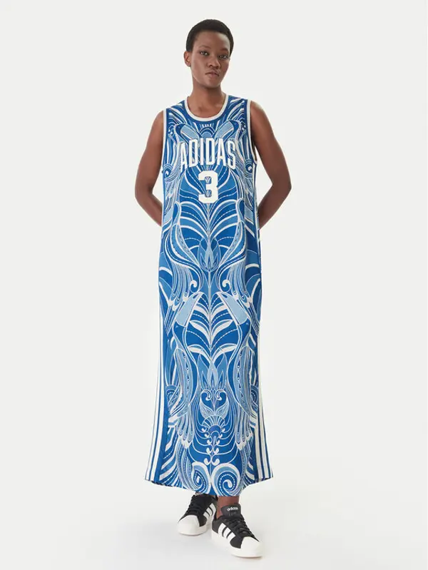 Adidas adidas Haljina za svaki dan Farm Rio Premium KD4621 Plava Slim Fit