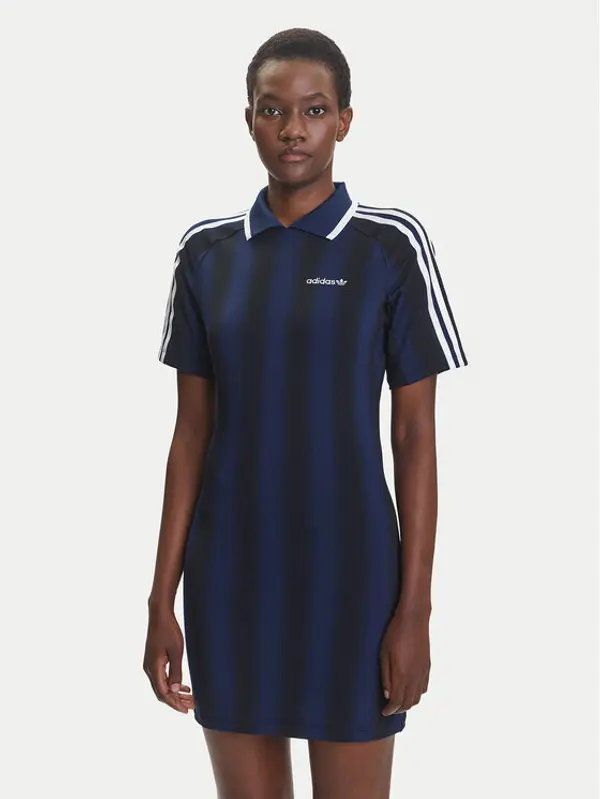 Adidas adidas Haljina za svaki dan Football Inspired Graphic JW5143 Tamnoplava Regular Fit