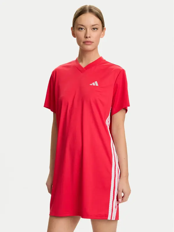 Adidas adidas Haljina za svaki dan Sport Craft Shift JZ8131 Crvena Loose Fit