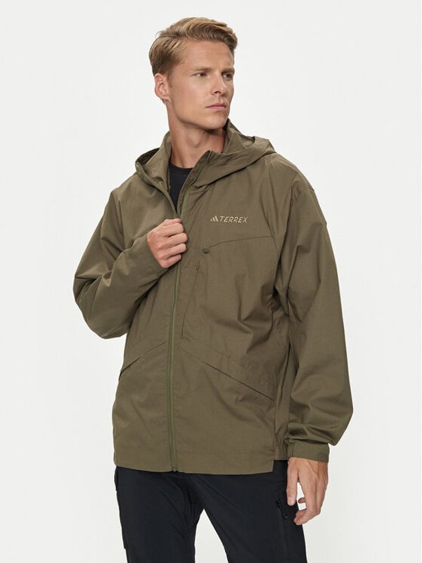 adidas adidas Jakna protiv vjetra Terrex Xploric IN4630 Zelena Regular Fit