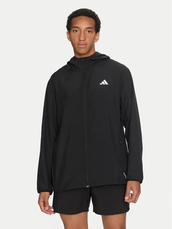 Adidas adidas Jakna za trčanje Run It IL7230 Crna Regular Fit