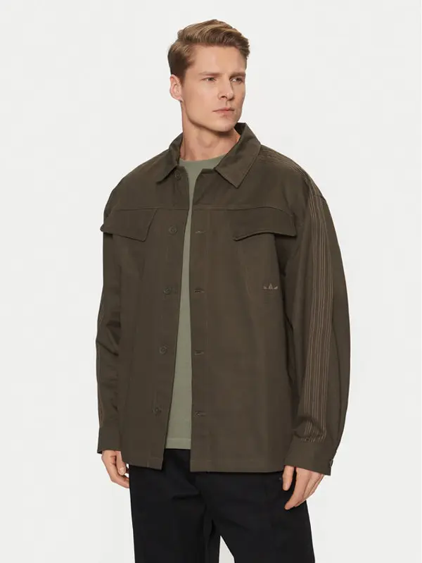 Adidas adidas Košulja Premium Essentials Workwear JD3343 Kaki Loose Fit
