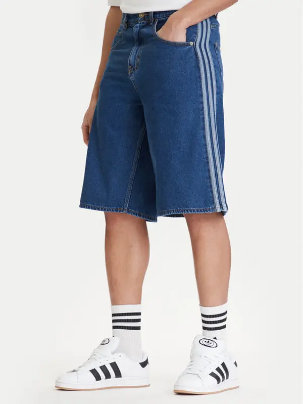 Adidas adidas Kratke traperice adicolor Firebird KD1500 Plava Loose Fit
